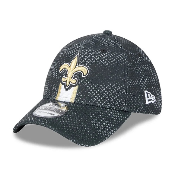Men's New Era Black New Orleans Saints Sideline 39THIRTY Flex Hat NWT - Picture 1 of 3